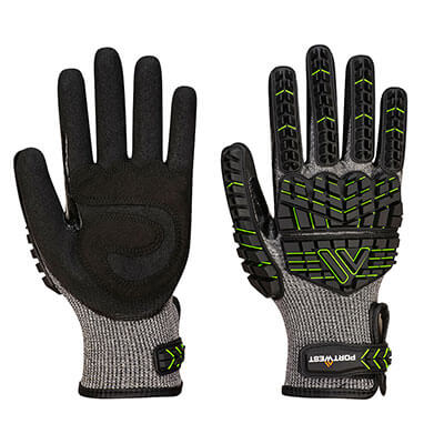A755 - Impact F15 Nitrile Foam Reinforced G Palm Glove A7