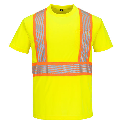 CA112 - Hi-Vis X Back T-Shirt S/S