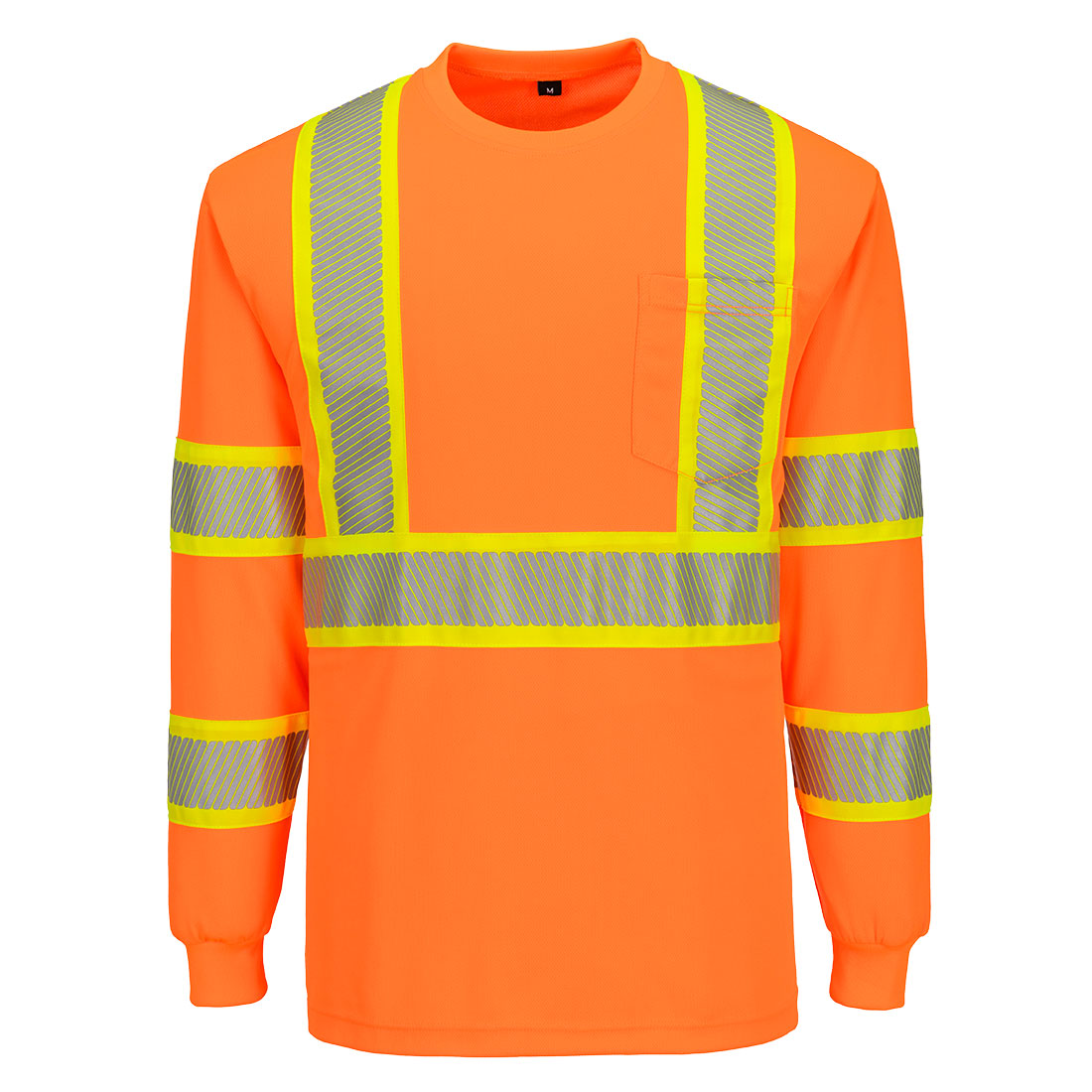 CA113 - Hi-Vis X Back T-Shirt L/S