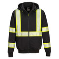 F143 - Iona Plus Enhanced Zipped Hoodie Black Selec